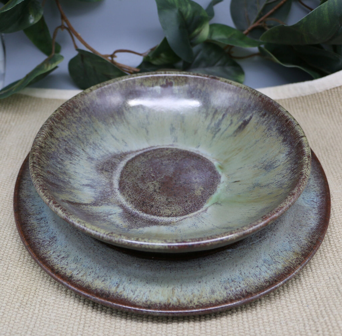 Handmade stoneware pasta bowls. Can mix and match