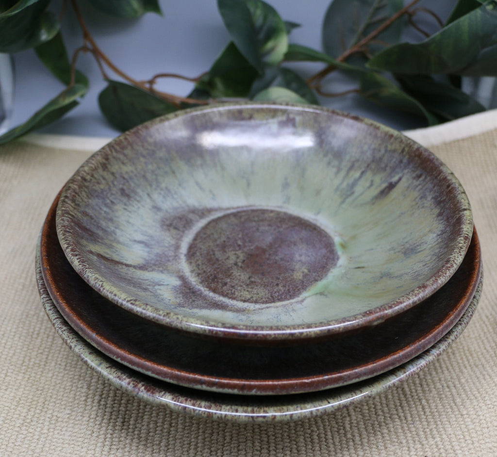 Handmade stoneware pasta bowls. Can mix and match