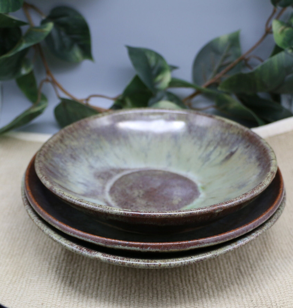 Handmade stoneware pasta bowls. Can mix and match