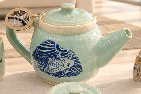 Teapot, handmade, pottery