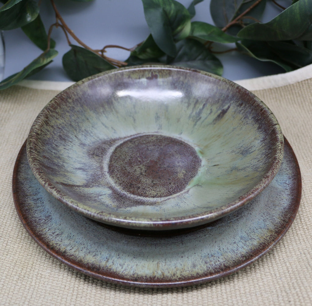 Handmade stoneware pasta bowls. Can mix and match