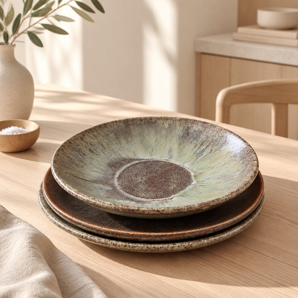 Handmade stoneware pasta bowls. Can mix and match