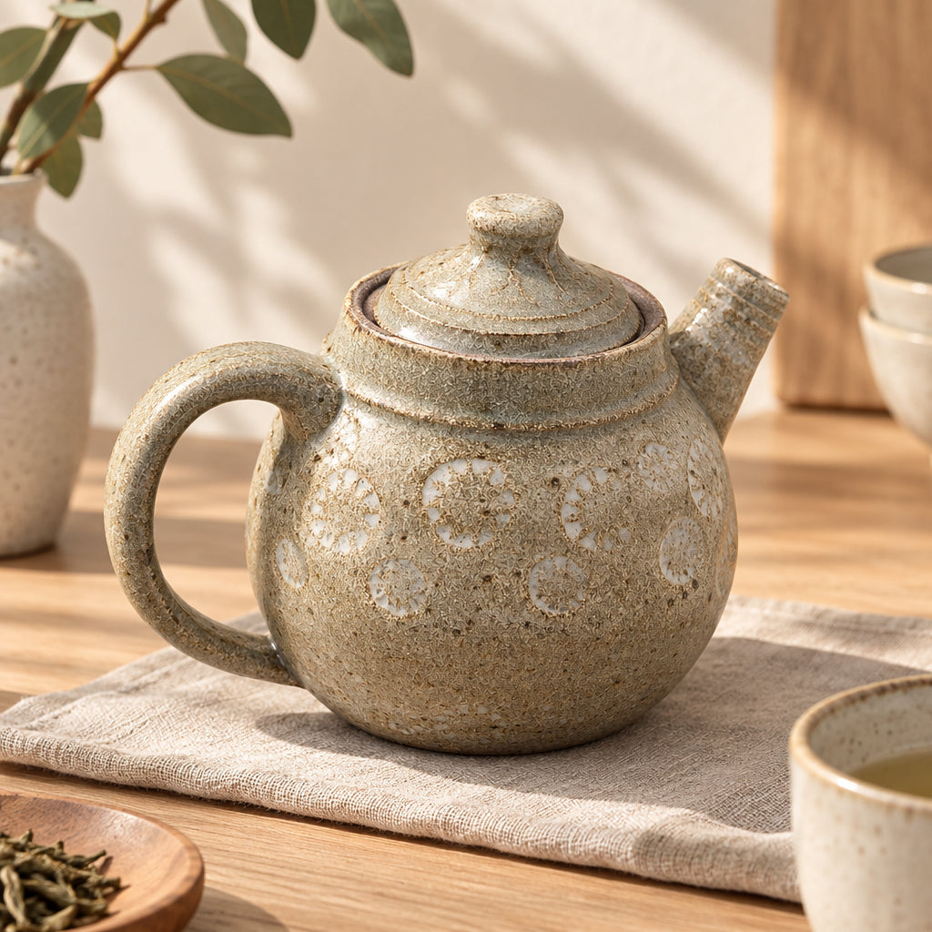 Teapot - Handmade Mishima Inlay