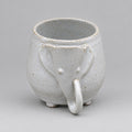 Handmade Ceramic Elephant Mug: Speckled Stoneware Pottery, 16 oz
