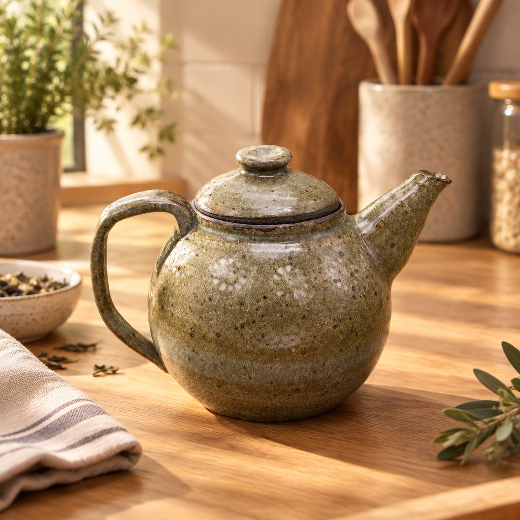 Teapot - Handmade Mishima Inlay