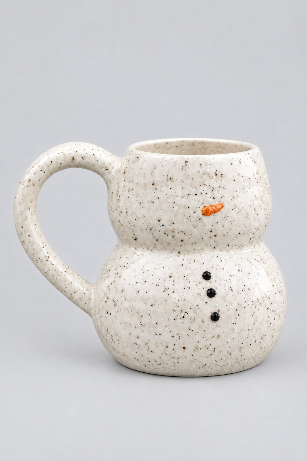 Snowman Pottery Mug: Large 16 oz mug